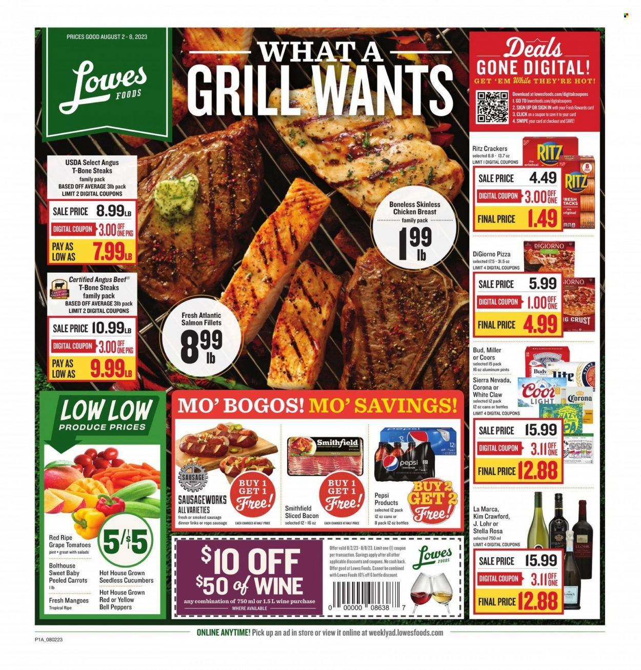 Lowes Foods (NC, SC) Weekly Ad Flyer Specials August 2 to August 8, 2023