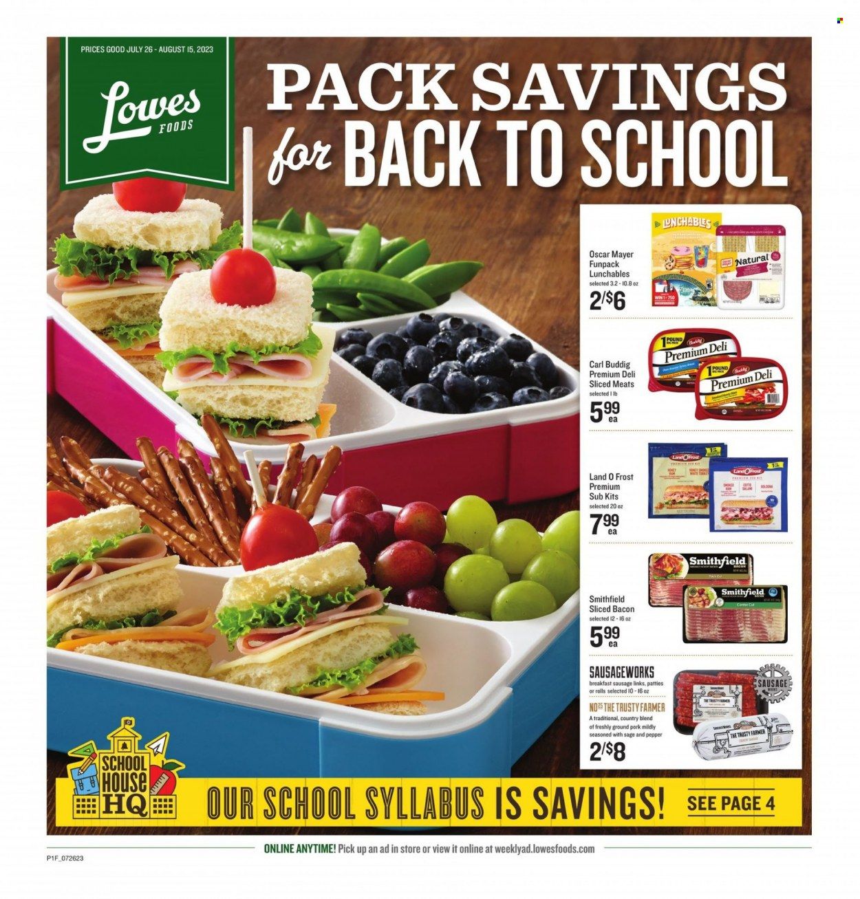 Lowes Foods (NC, SC) Weekly Ad Flyer Specials July 26 to August 15, 2023