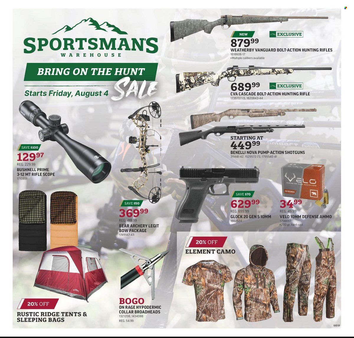 Sportsman's Warehouse Weekly Ad Flyer Specials August 4 to August 20, 2023