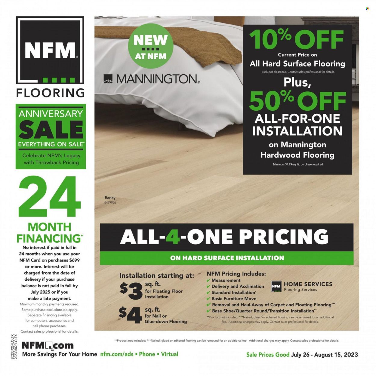 Nebraska Furniture Mart (IA, KS, NE, TX) Weekly Ad Flyer Specials July 26 to August 15, 2023