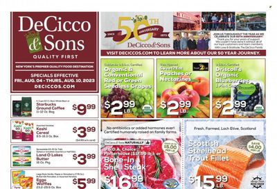 DeCicco & Sons (NY) Weekly Ad Flyer Specials August 4 to August 10, 2023