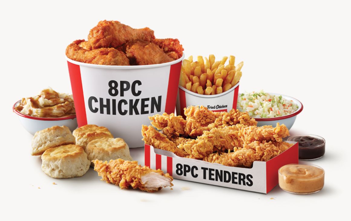 Save with the KFC 8 Piece Chicken and 8 Tenders Fill Up Meal at Kentucky Fried Chicken: A Digital Exclusive Save with the KFC 8 Piece Chicken and 8 Tenders Fill Up Meal at Kentucky Fried Chicken: A Digital Exclusive