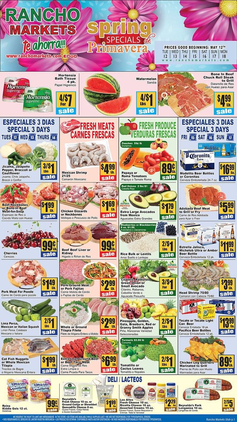 Rancho Markets Weekly Ad & Flyer May 12 to 18