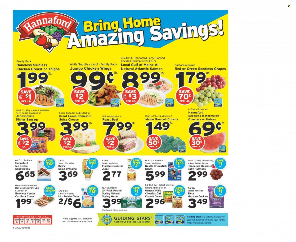 Hannaford (MA) Weekly Ad Flyer Specials August 6 to August 12, 2023