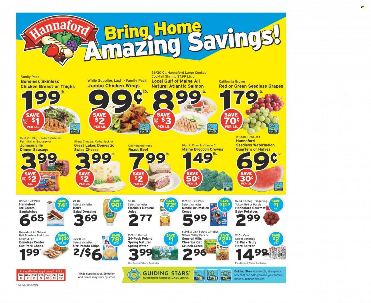 Hannaford (NH) Weekly Ad Flyer Specials August 6 to August 12, 2023