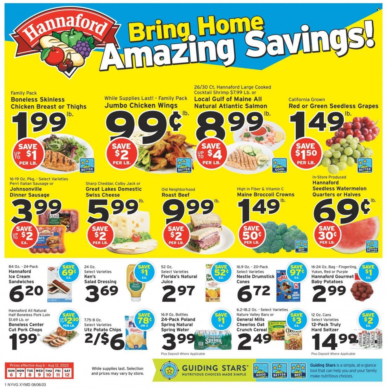 Hannaford (NY) Weekly Ad Flyer Specials August 6 to August 12, 2023