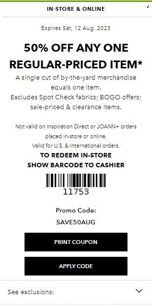 JOANN Weekly Ad Flyer Specials August 10 to October 14, 2023