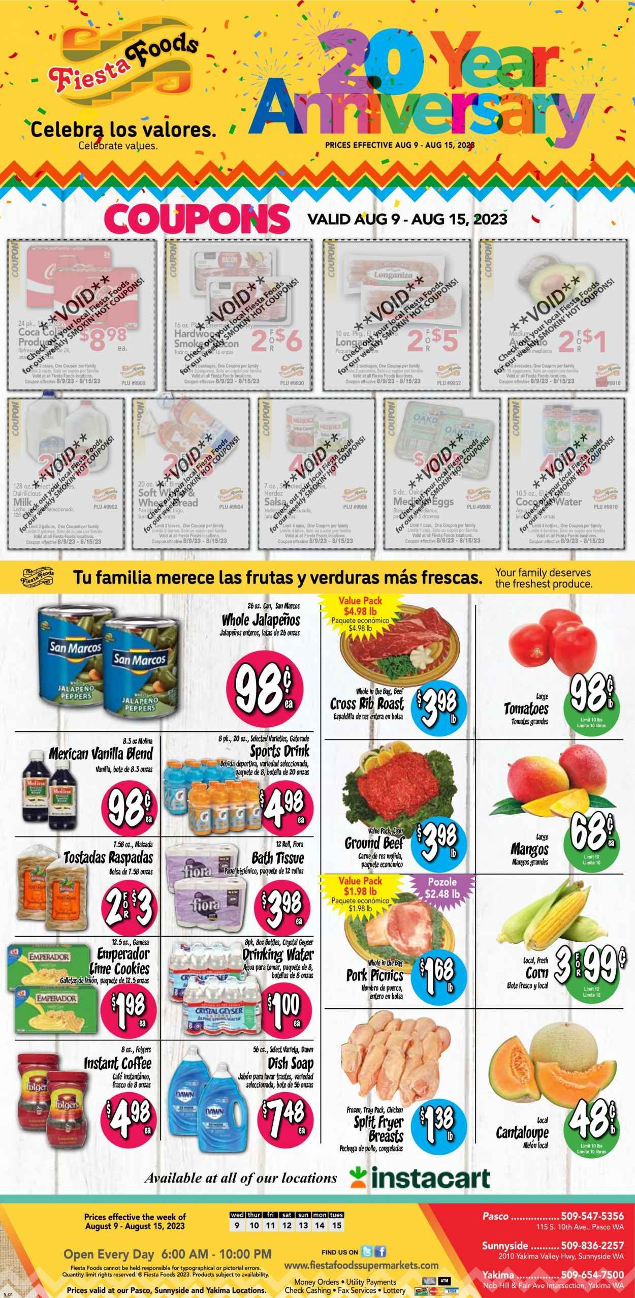 Fiesta Foods SuperMarkets (WA) Weekly Ad Flyer Specials August 9 to August 15, 2023