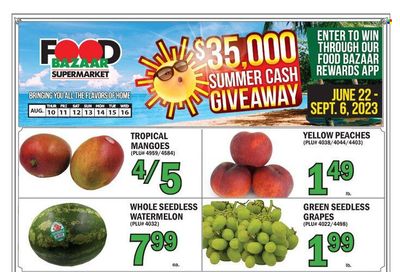 Food Bazaar (CT, NJ, NY) Weekly Ad Flyer Specials August 10 to August 16, 2023