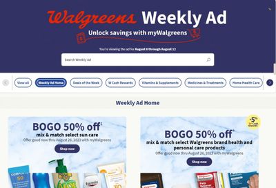Walgreens Weekly Ad Flyer Specials August 6 to August 12, 2023