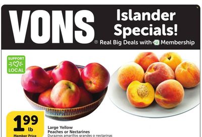 Vons (CA) Weekly Ad Flyer Specials August 9 to August 15, 2023