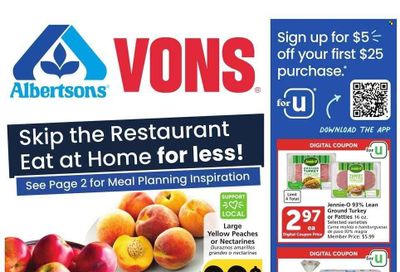 Vons (CA) Weekly Ad Flyer Specials August 9 to August 15, 2023