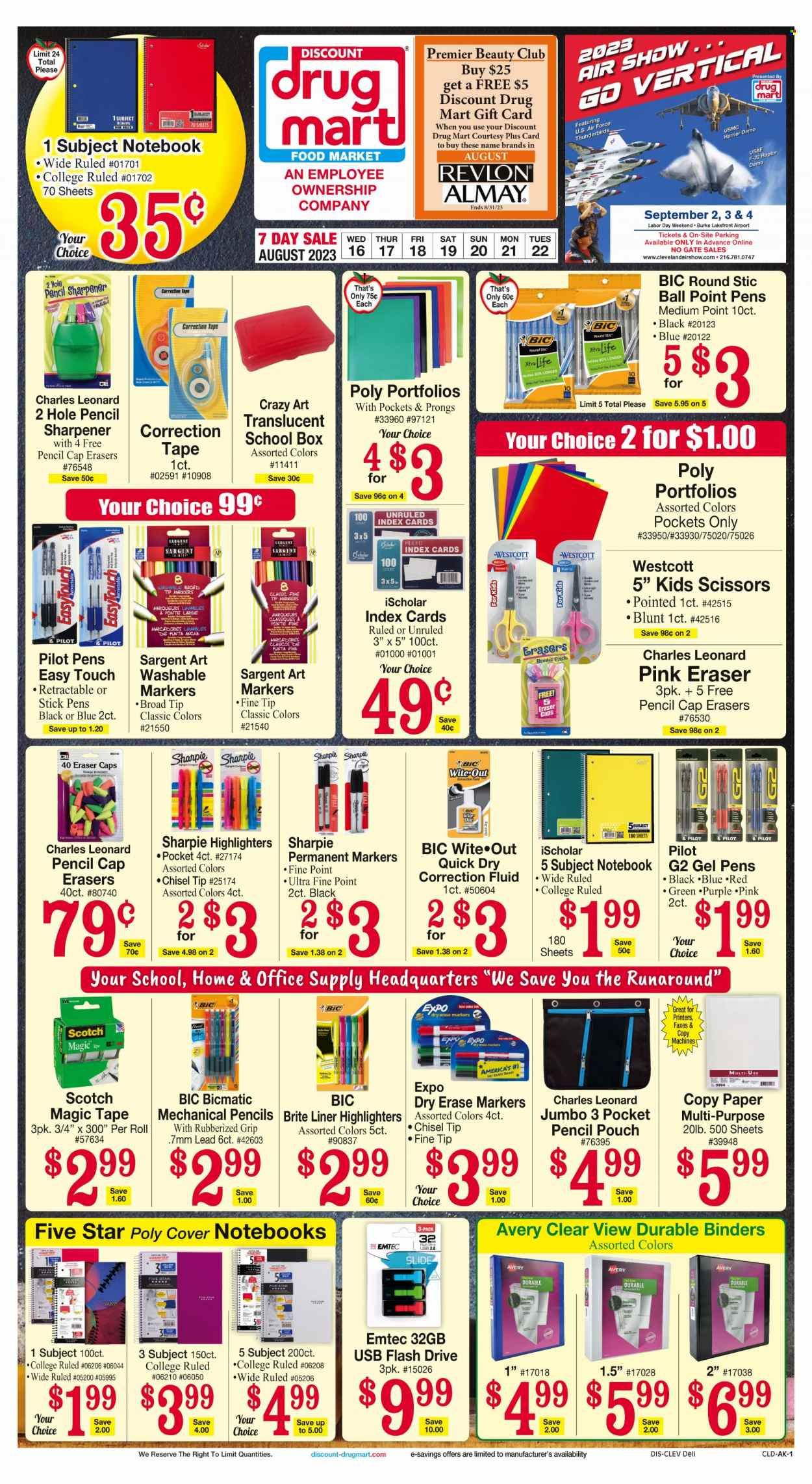 Discount Drug Mart (OH) Weekly Ad Flyer Specials August 16 to August 22, 2023