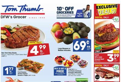 Tom Thumb (TX) Weekly Ad Flyer Specials August 9 to August 15, 2023