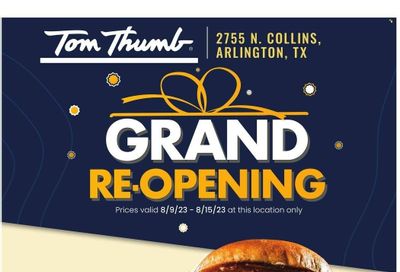 Tom Thumb (TX) Weekly Ad Flyer Specials August 9 to August 15, 2023