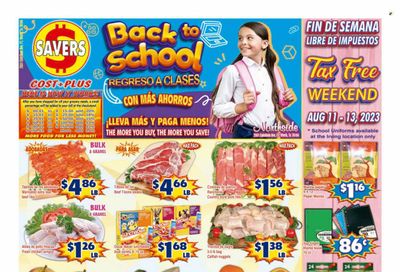 Savers Cost Plus (TX) Weekly Ad Flyer Specials August 9 to August 15, 2023
