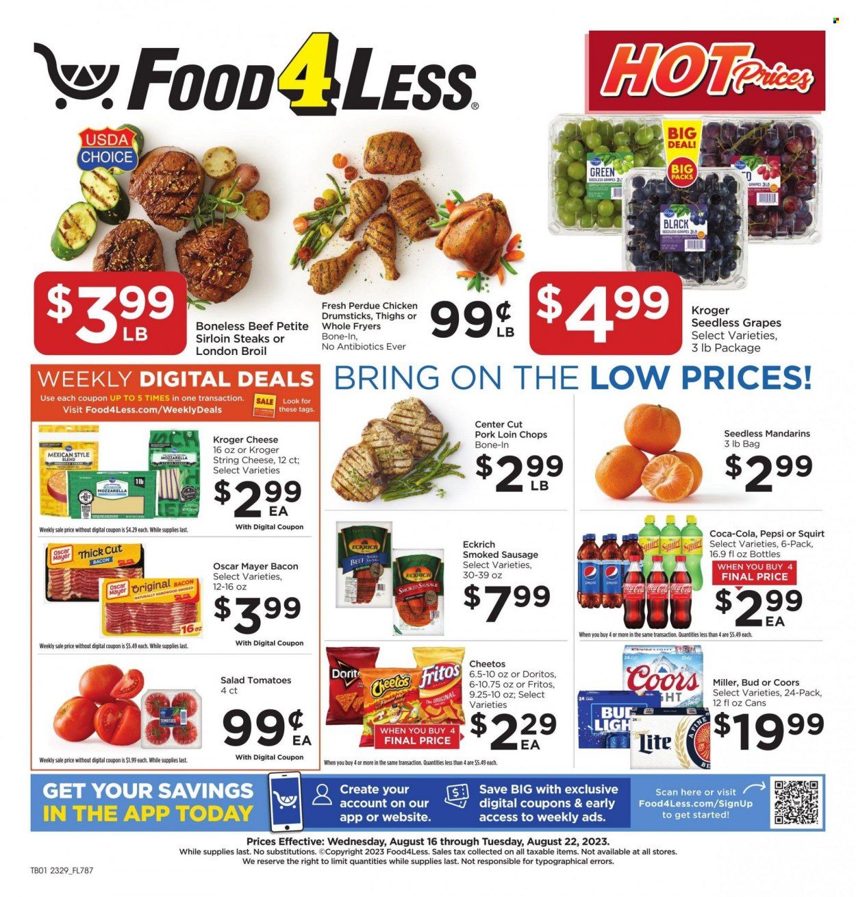 Food 4 Less (IN) Weekly Ad Flyer Specials August 16 to August 22, 2023