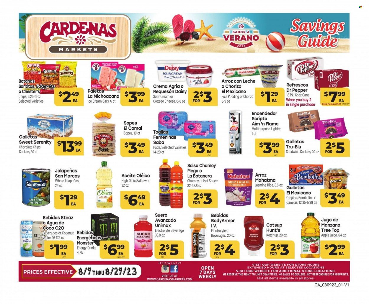 Cardenas (CA, NV) Weekly Ad Flyer Specials August 9 to August 29, 2023