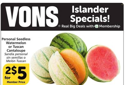 Vons (CA) Weekly Ad Flyer Specials August 16 to August 22, 2023