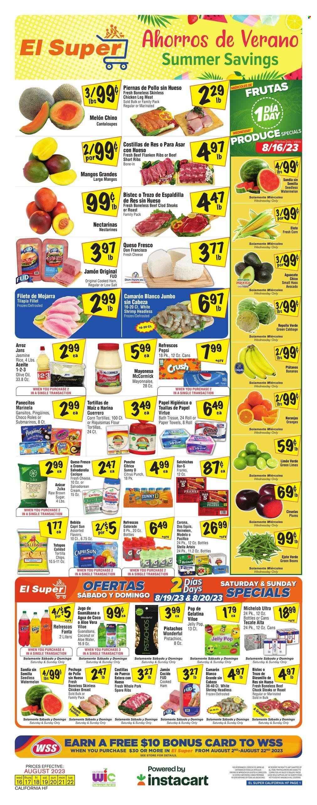 El Super (CA) Weekly Ad Flyer Specials August 16 to August 22, 2023