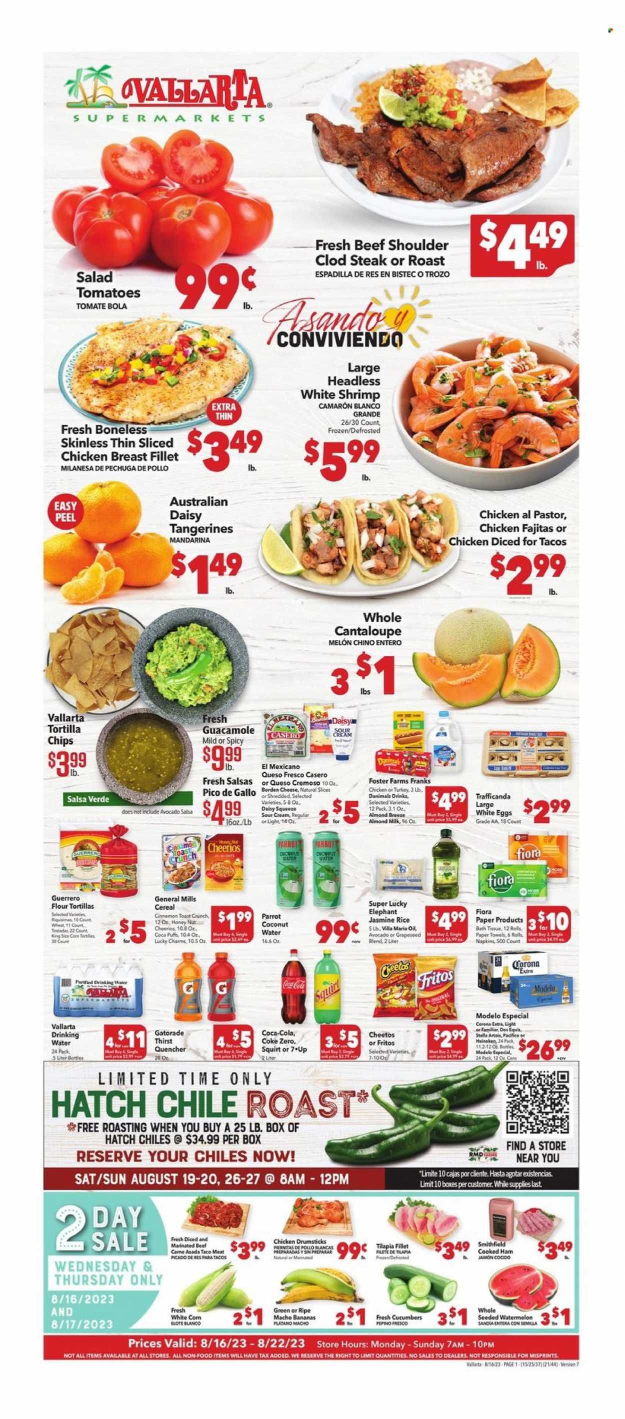 Vallarta (CA) Weekly Ad Flyer Specials August 16 to August 22, 2023