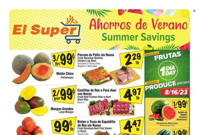 El Super (CA) Weekly Ad Flyer Specials August 16 to August 22, 2023