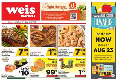 Weis (MD, NY, PA) Weekly Ad Flyer Specials August 17 to September 13, 2023