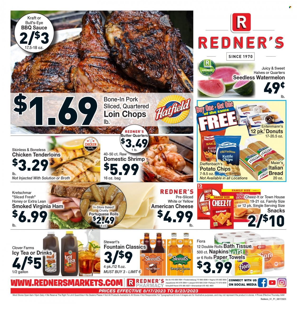 Redner's Markets (DE, MD, PA) Weekly Ad Flyer Specials August 17 to August 23, 2023