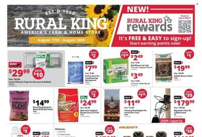 Rural King (IL, IN, KY, MO, OH, PA, VA) Weekly Ad Flyer Specials August 17 to August 30, 2023
