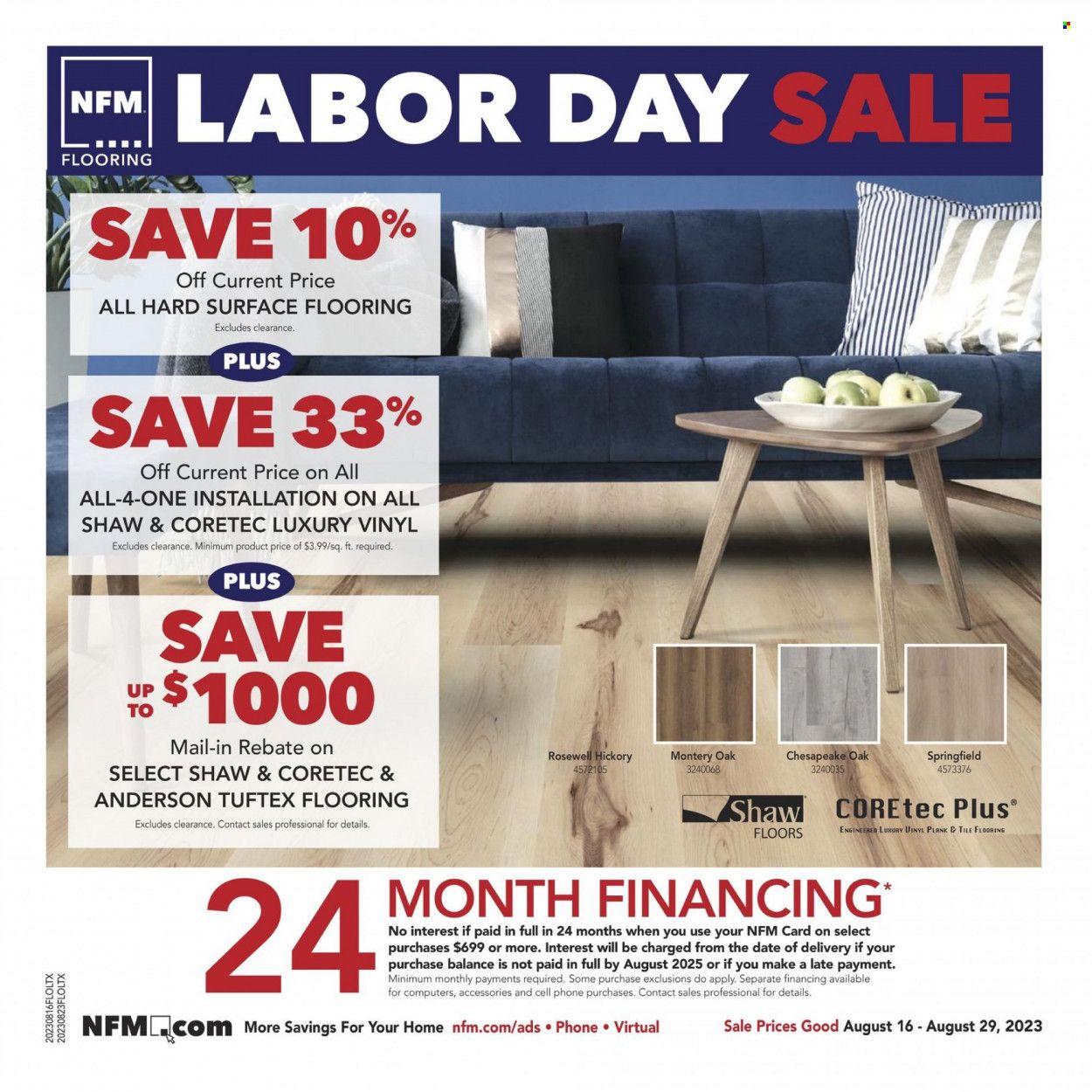 Nebraska Furniture Mart (IA, KS, NE, TX) Weekly Ad Flyer Specials August 16 to August 29, 2023