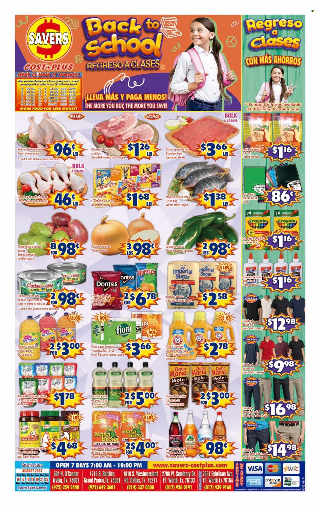 Savers Cost Plus (TX) Weekly Ad Flyer Specials August 16 to August 22, 2023