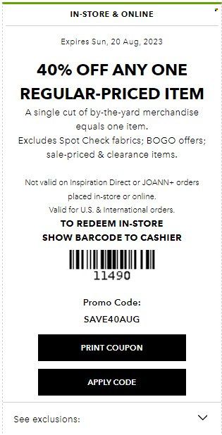 JOANN Weekly Ad Flyer Specials August 17 to October 14, 2023