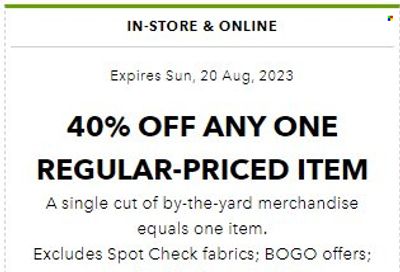 JOANN Weekly Ad Flyer Specials August 17 to October 14, 2023