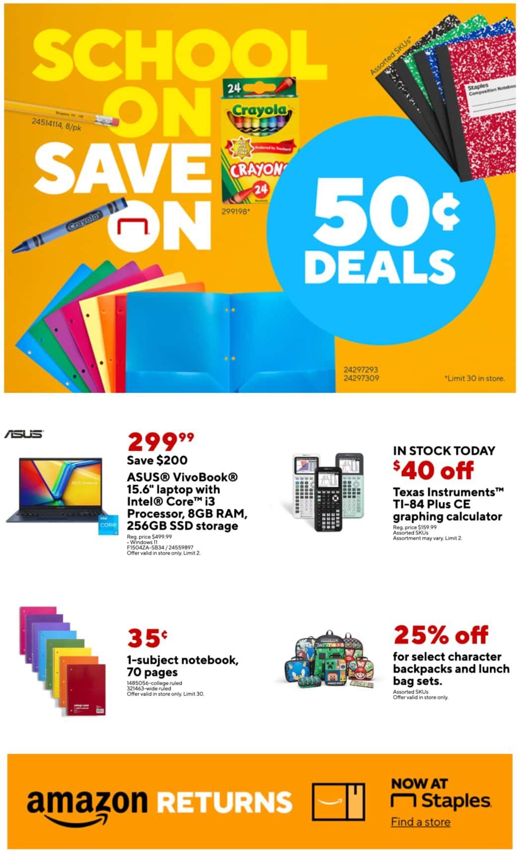 Staples Weekly Ad Flyer Specials August 20 to August 26, 2023