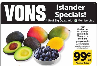 Vons (CA) Weekly Ad Flyer Specials August 23 to August 29, 2023