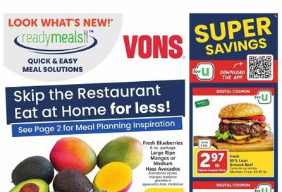 Vons (CA) Weekly Ad Flyer Specials August 23 to August 29, 2023