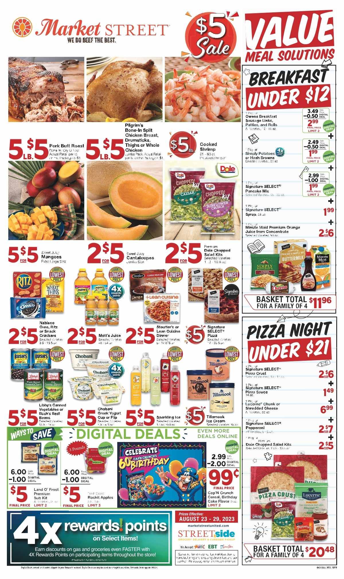 Market Street (NM, TX) Weekly Ad Flyer Specials August 23 to August 29, 2023