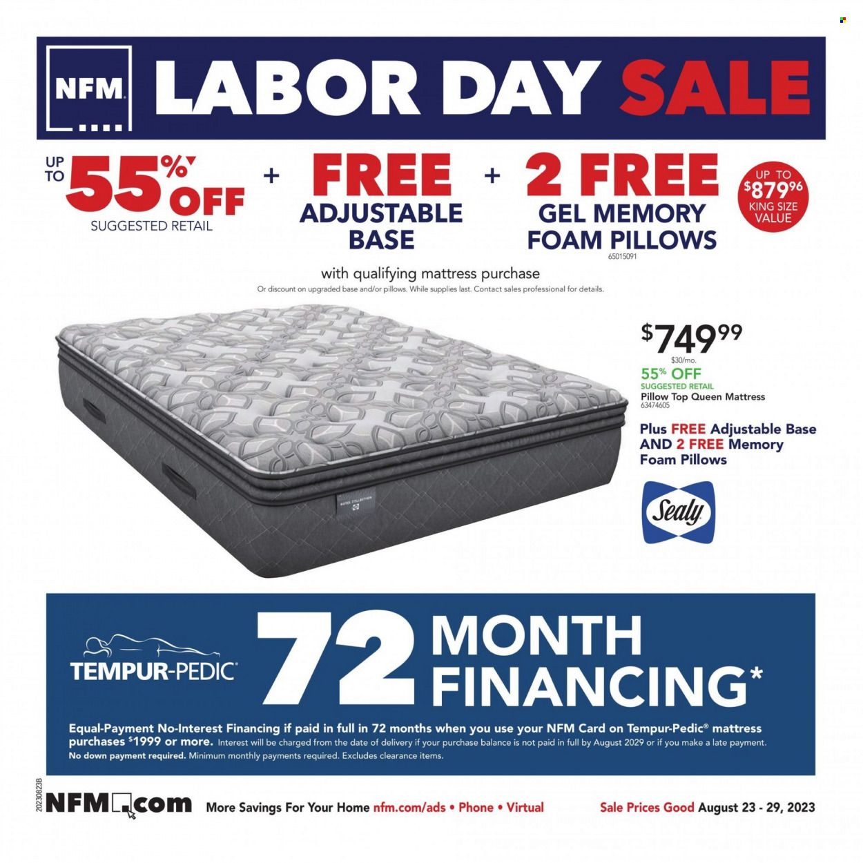 Nebraska Furniture Mart (IA, KS, NE, TX) Weekly Ad Flyer Specials August 23 to August 29, 2023