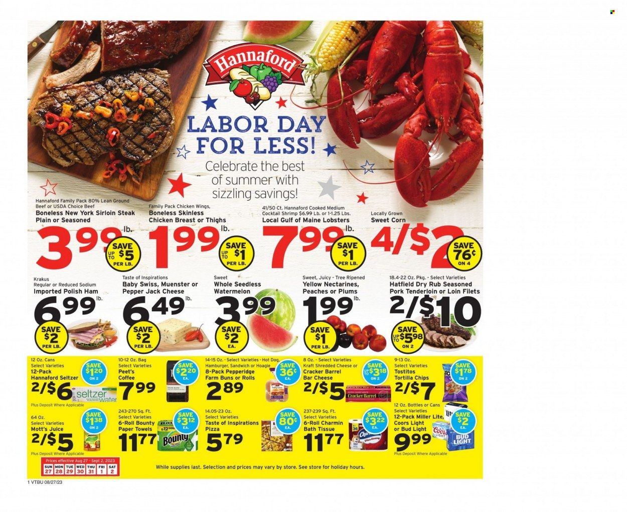 Hannaford (VT) Weekly Ad Flyer Specials August 27 to September 2, 2023