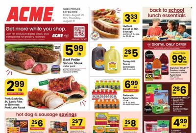 ACME (DE, MD, NJ, NY, PA) Weekly Ad Flyer Specials August 25 to August 31, 2023