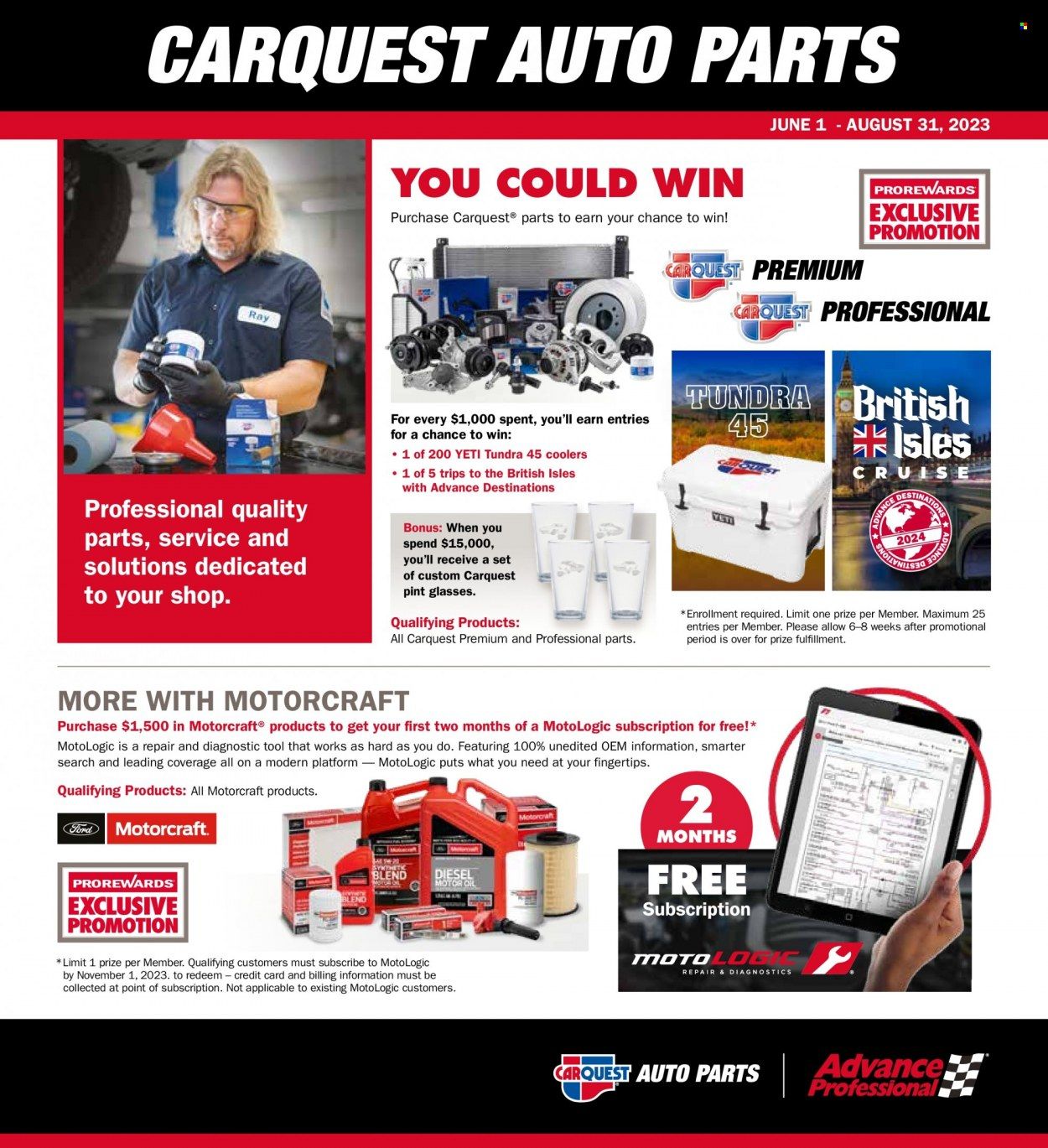 Carquest Weekly Ad Flyer Specials June 1 to August 31, 2023