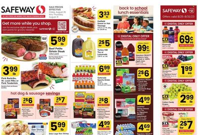 Safeway (MD) Weekly Ad Flyer Specials August 25 to August 31, 2023