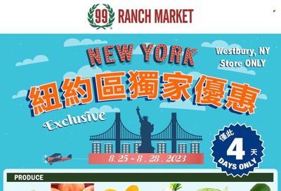 99 Ranch Market (10, 19, 40, CA, MD, NJ, OR, TX, WA) Weekly Ad Flyer Specials August 25 to August 31, 2023