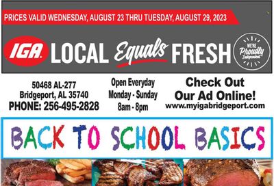 IGA (50) Weekly Ad Flyer Specials August 23 to August 29, 2023