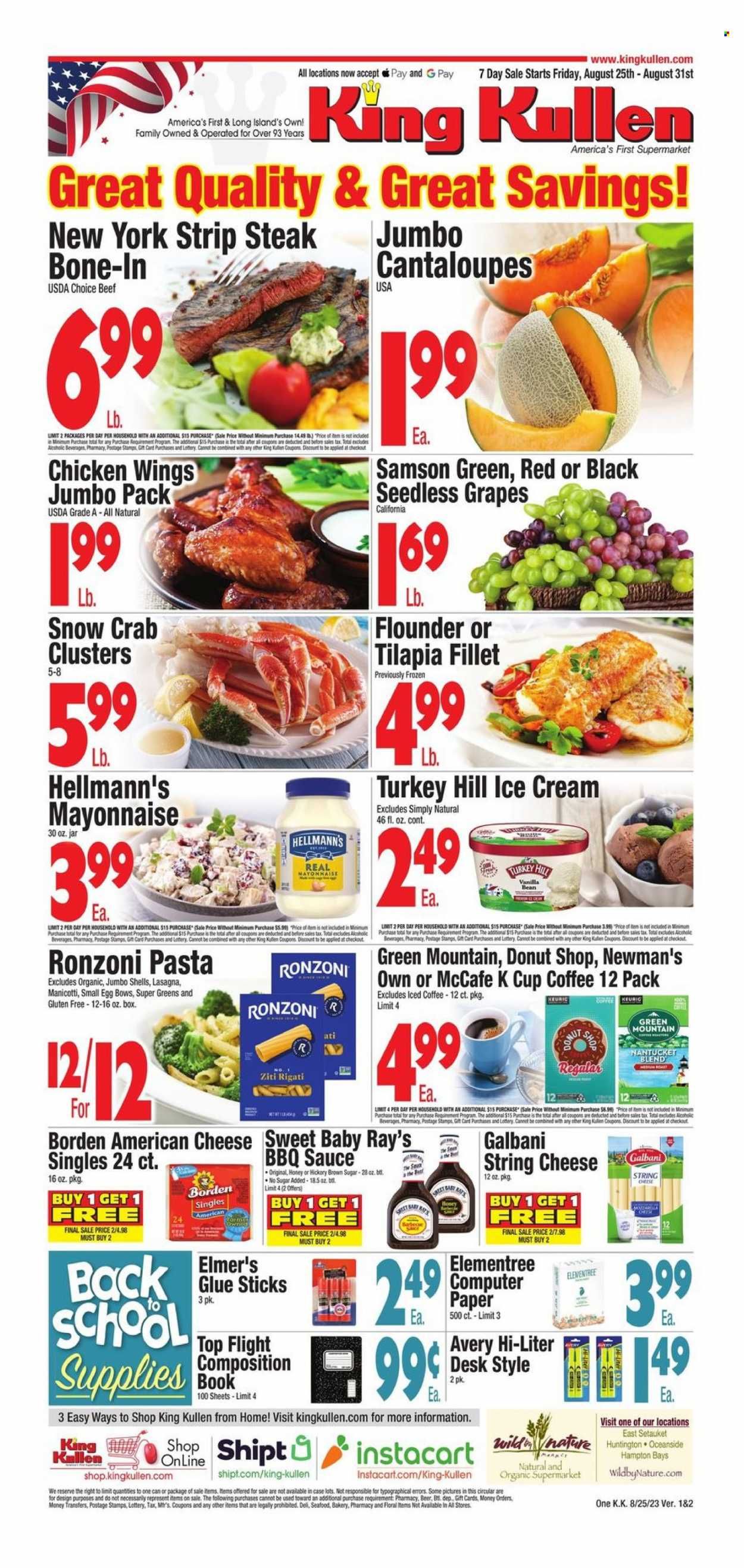 King Kullen (NY) Weekly Ad Flyer Specials August 25 to August 31, 2023
