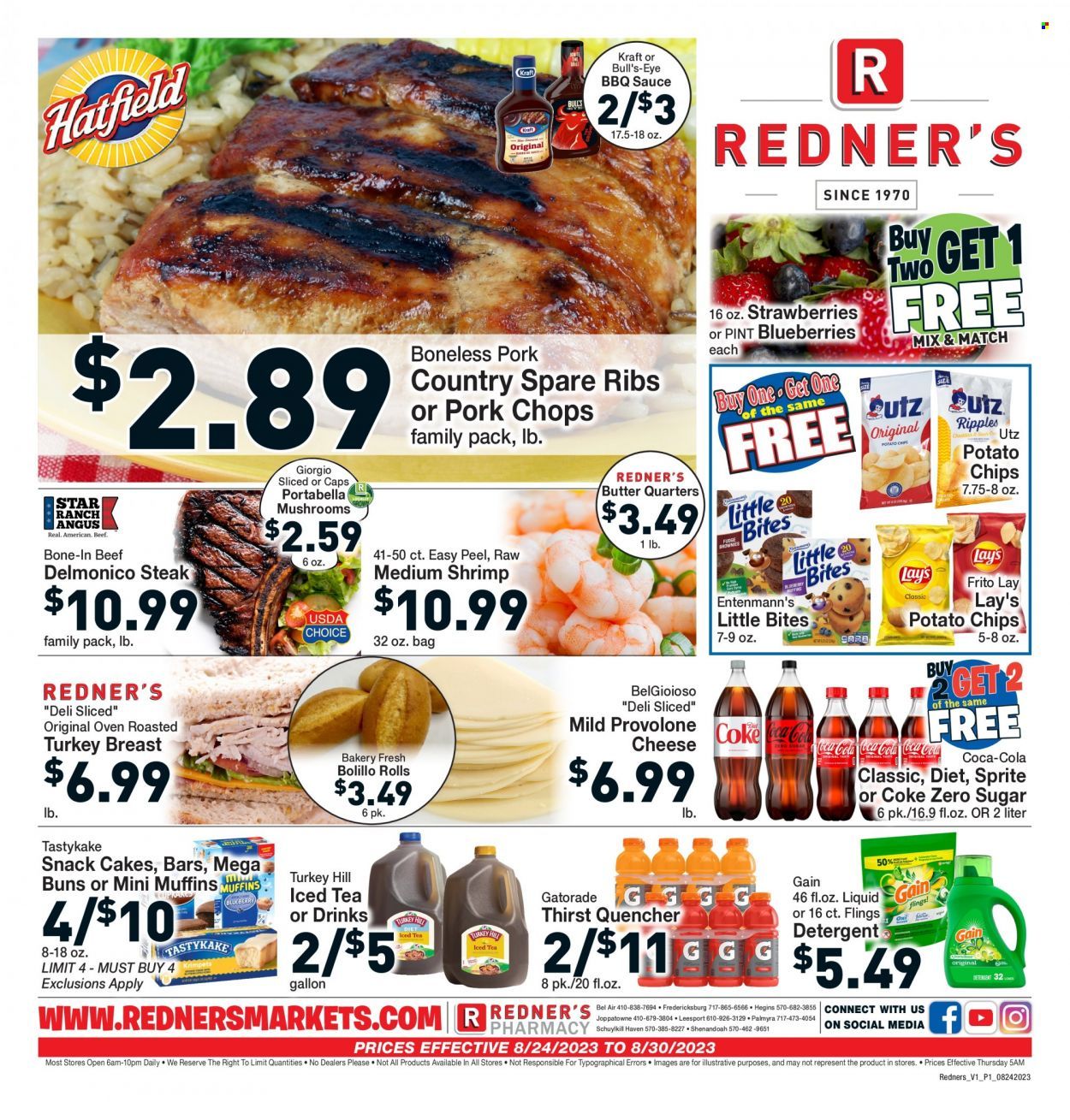 Redner's Markets (DE, MD, PA) Weekly Ad Flyer Specials August 24 to August 30, 2023