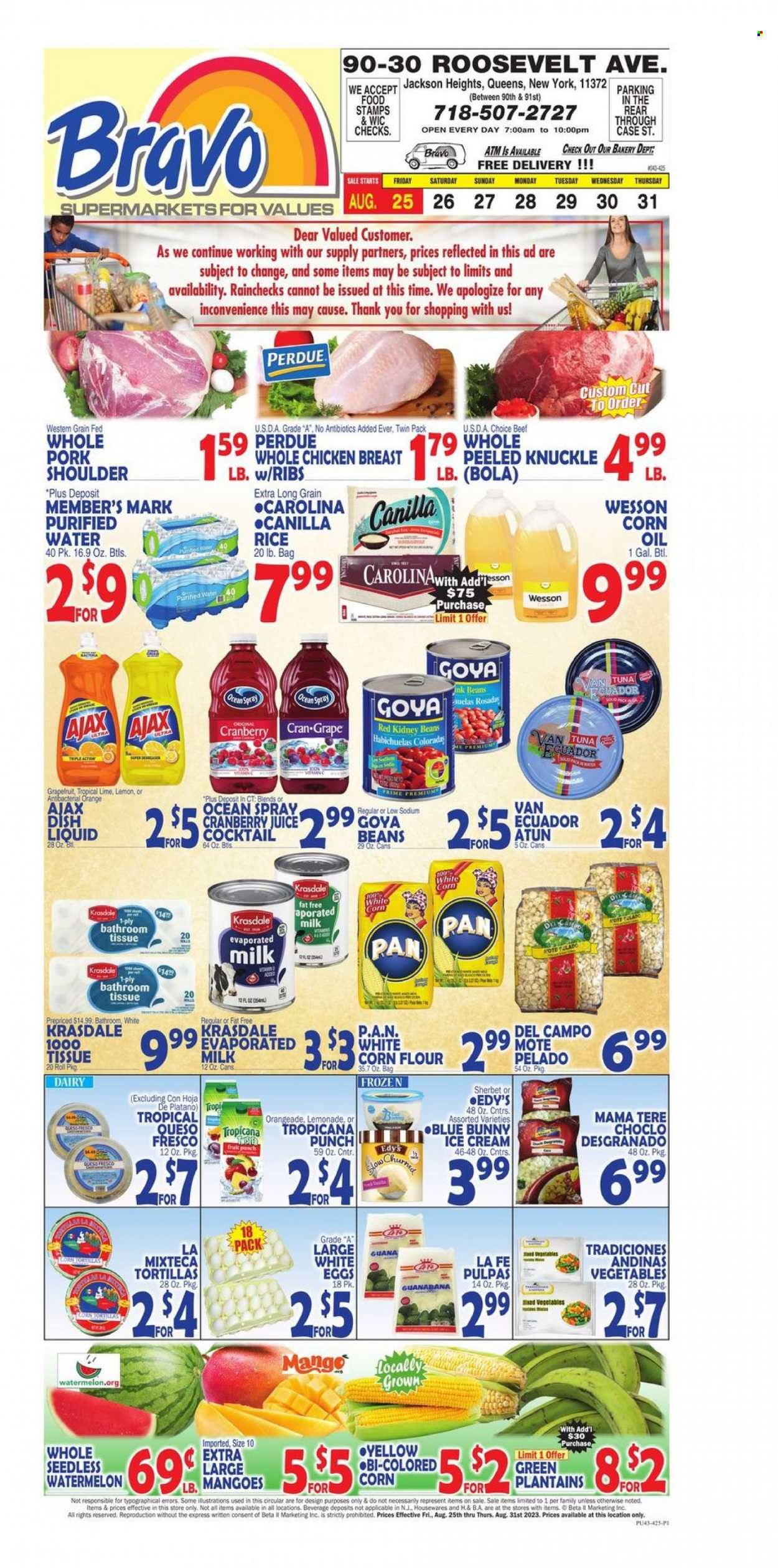 Bravo Supermarkets (CT, FL, MA, NJ, NY, PA) Weekly Ad Flyer Specials August 25 to August 31, 2023