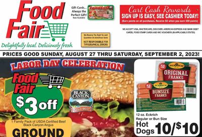 Food Fair Market (KY, OH, WV) Weekly Ad Flyer Specials August 27 to September 2, 2023