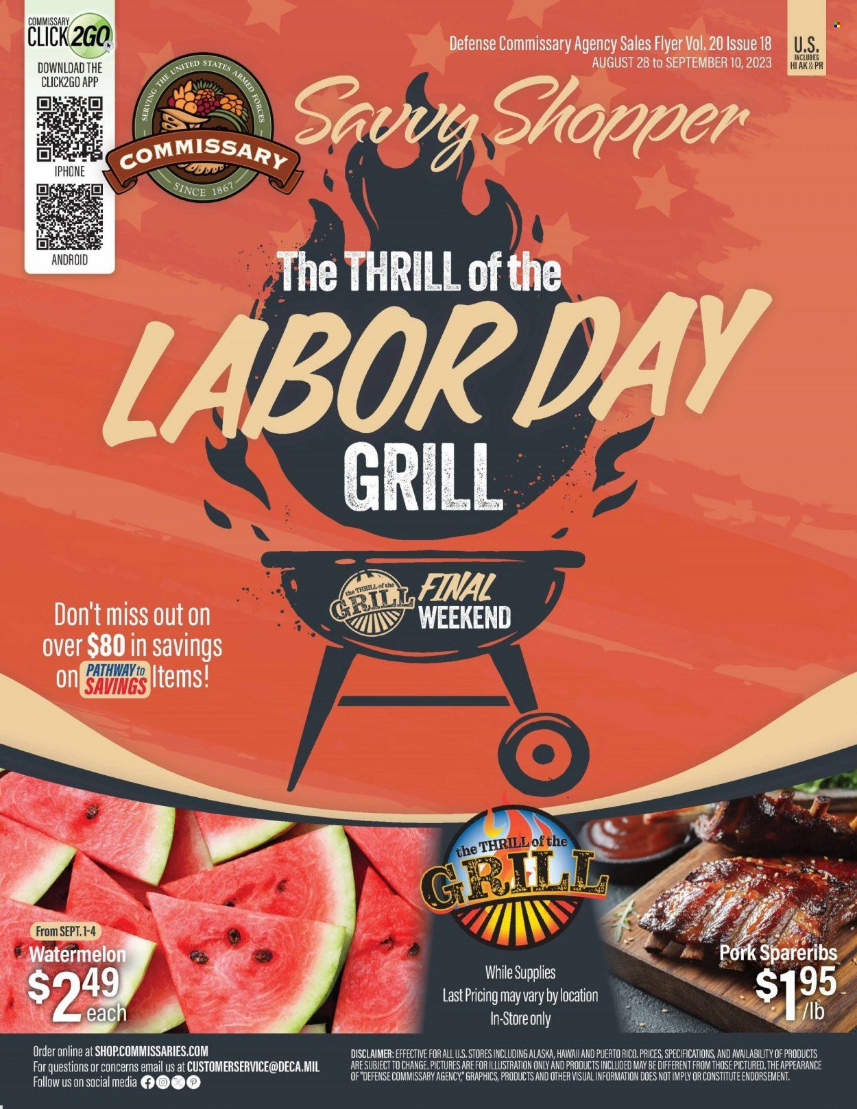 Commissary Weekly Ad Flyer Specials August 28 to September 10, 2023