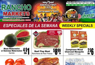 Rancho Markets (UT) Weekly Ad Flyer Specials August 29 to September 4, 2023